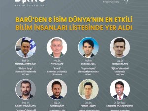 Barü’den 8 Akademisyen “Dünya’nın En Etkili Bilim İ̇nsanları” Listesinde Yer Aldı