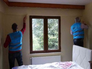 Şehit Ailesinin Evinin Bakımını Yaptılar