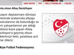 Spor Camiasından Denizlispor’a Geçmiş Olsun Mesajı