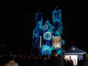 Çekya’da Işık Festivali Renkli Görüntüler Oluşturdu