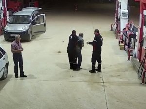 Benzinlikte Hayat Kurtaran Hamle Kamerada