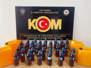 Adıyaman’da Kaçak Alkol Ele Geçirildi