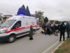 Çan’da Yolun Karşısına Geçen Yayaya Otomobil Çarptı