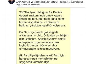 Fakıbaba Partisinden Ve Milletvekilliğinden İstifa Etti