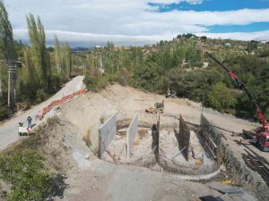 Demirci Aat’de Betonarme İmalatlar Devam Ediyor