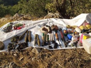 Cudi Dağı’nda Çok Sayıda Mühimmat Ve Yaşam Malzemesi Ele Geçirildi