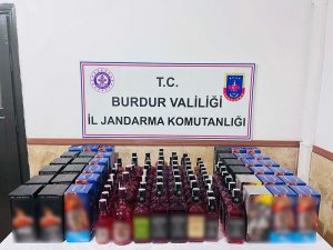 Burdur Jandarmadan Kaçak İçki Operasyonu