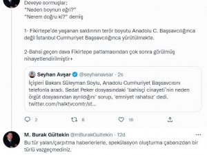 İ̇çişleri Bakan Müşaviri Gültekin’den Gazeteci Avşar’ın İddialarına Yanıt: “Sizin Yalanlarınızla Sonuna Kadar Mücadeleye Devam Edeceğiz”