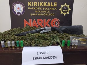 Kırıkkale’de 2 Kilo 750 Gram Esrar Ele Geçirildi: 3 Tutuklama