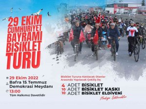Bafra’da "4. Cumhuriyet Bayramı Bisiklet Turu" Yapılacak
