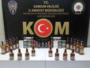 Samsun’da Sahte Bandrollü İçki Ele Geçirildi