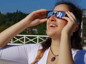 Samsun’da Güneş Tutulmasına Üniversite Öğrencileri İlgi Gösterdi