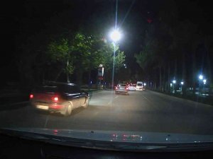 Elazığ’da Makas Atan Sürücü Kameraya Yansıdı