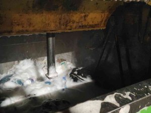Çöp Konteynerine Atılan İzmarit Yangın Çıkardı
