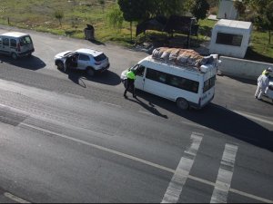 Akşehir’de Dron Destekli Trafik Denetimi Yapıldı