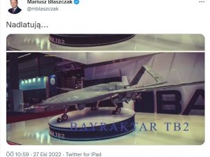 Polonya Savunma Bakanı Blaszczak’dan Bayraktar Tb2 Paylaşımı: "Geliyorlar"