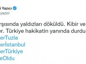 Tuzla Belediye Başkanı Dr. Şadi Yazıcı: “Hakikat Karşısında Yıldızları Döküldü”
