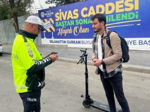 Malatya’da Elektrikli Scooter Denetimi