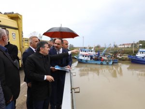 Balıkçı Barınağında Yapılan Çalışmalar İncelendi