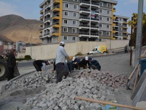 Hakkari Begonit Taşlarla Süsleniyor
