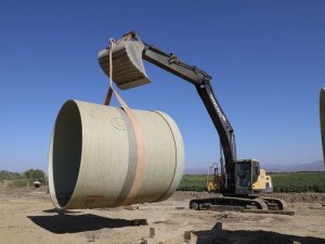 Koçarlı’da Dev Borular Yer Altına İndi