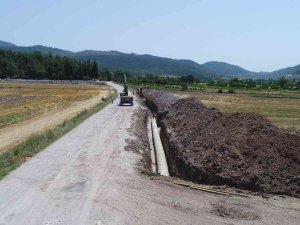 Çanakkale-biga Taşoluk Sulamasında Çalışmalar Devam Ediyor