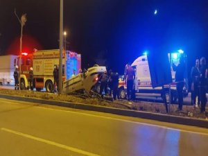 Bandırma’da Araç Takla Attı; 1 Kişi Yaralı