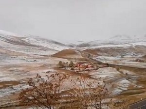 Ardahan’ın Yüksek Kesimlerinde Kar Yağışı Etkili Oldu
