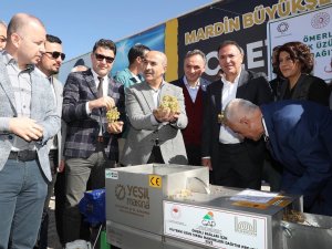 Mardin’de Üreticilere Yüzde 85 Hibe İle Üzüm Sıkma Makinesi Dağıtıldı