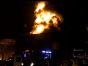 Bursa’da Fabrika Yangınında Patlama