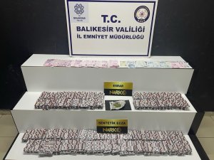 Balıkesir’de 8 Bin 260 Adet Uyuşturucu, Uyarıcı Hap Ele Geçirildi