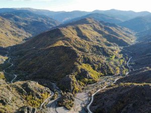 Kastamonu’da Sonbahar Manzarası Dron İle Görüntülendi