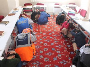 Bayburt’ta Kur’an Kurslarında Çök- Kapan- Tutun Ve Tahliye Tatbikatı Gerçekleştirildi