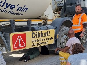 Edremit’te Beton Mikserinin Altında Kalan Yaşlı Adam Ölümden Döndü