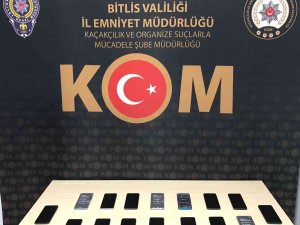 Bitlis’te 16 Adet Gümrük Kaçağı Telefon Ele Geçirildi