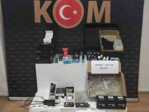 Elbistan’da Bin 500 Adet Elektronik Sigara Materyali Ele Geçirildi