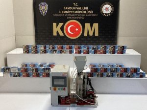 Samsun’da Bir Evde Sigara Doldurma Makinesi Ve 10 Bin 600 Makaron Ele Geçirildi