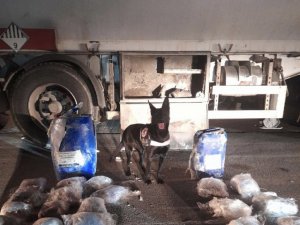 Tanker İçinde Zulalanmış 11 Kilo Esrar Yakalandı