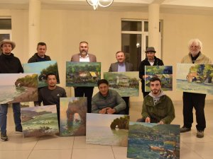 Doğal Güzellikler Tuvallere Yansıttılar