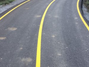 Köy Yollarında Çizgi Çalışması Başladı