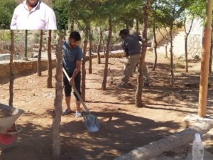 Gercüş’te Köyün Sakinleri Farkındalık İçin Okul Ve Çevre Temizliği Yaptı