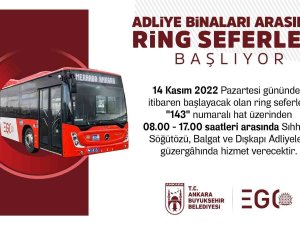 Ego’dan Adliye Binalarına Kolay Ulaşım İçin Ring Seferleri