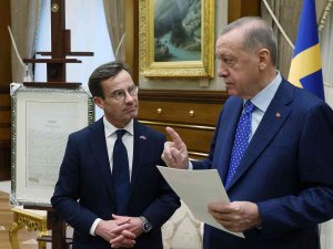 Cumhurbaşkanı Erdoğan, İ̇sveç Başbakanı Ulf Kristersson İle Görüştü