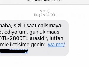 Dolandırıcıların Yeni Oyunu; ‘Günlük 2 Bin 800 Lira Kazan’