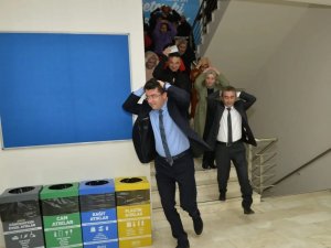 Erzurum’da "Çök-kapan-tutun Ve Tahliye" Tatbikatı Yapıldı