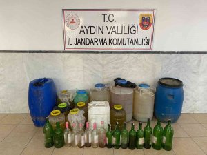 Kuyucak’ta 300 Litre Kaçak Şarap Ele Geçirildi