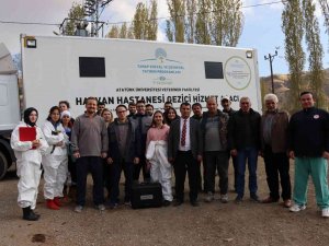 Köy Köy Dolaşıp Hasta Hayvanları Tedavi Ediyorlar