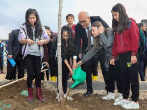 Milli Ağaçlandırma Günü’nde Fidanlar Toprakla Buluşturuldu