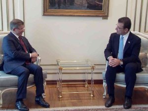 Gelecek Partisi Genel Başkanı Davutoğlu’ndan İ̇mamoğlu’na Ziyaret