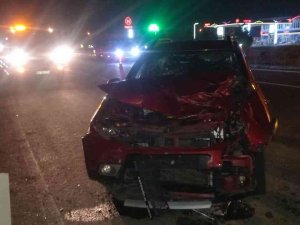 Yola Aniden Çıkan Hayvan Kazaya Neden Oldu: 2 Yaralı